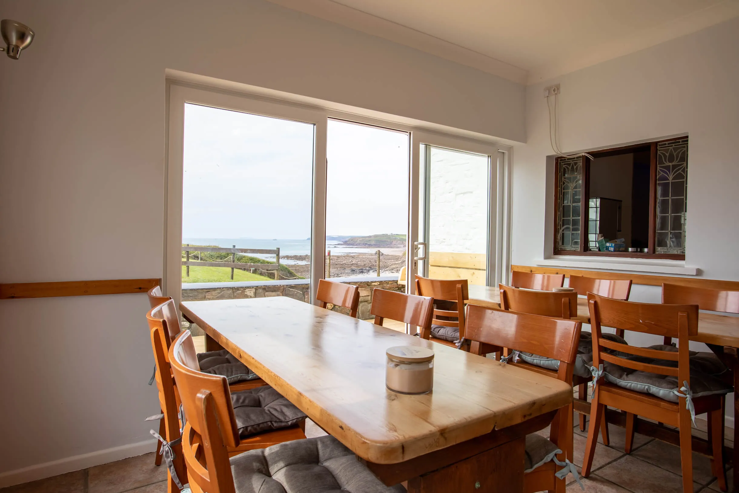 large dining room perfect for an event venue in Bude